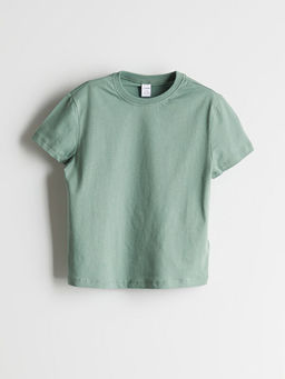 Bisiklet Yaka Bask?l? Erkek ?ocuk Ti??rt 3l?