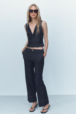 Z1975 DENIM CROP TOP - Zara фото 9