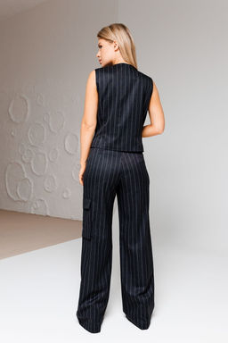 Костюм AmberA 2054в темно-серый / полоска  фото 2