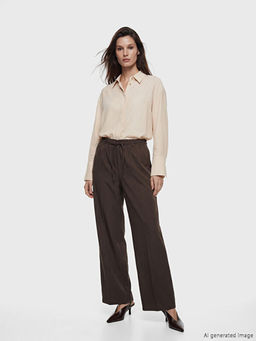 Beli Lastikli Geni? Pa?a Kad?n Pantolon