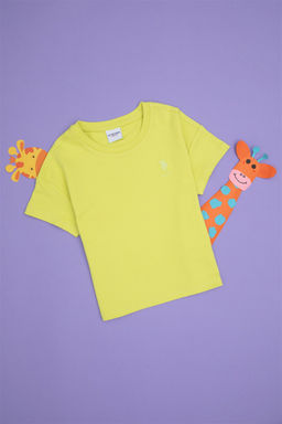 Футболка U.S. Polo Assn для девочек с круглым вырезом арахис хлопок с эластаном