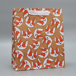 Пакет крафтовый вертикальный Пёсик, ML 23 27 11.5 см