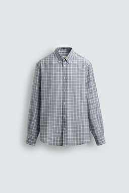 CAMISA CUADROS LIMITED EDITION / Celeste - Zara фото 7