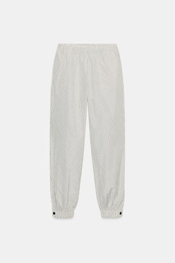 CHECK NYLON SAROUEL TROUSERS - Zara фото 6