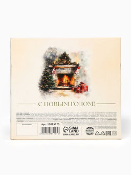 Подарочный набор новогодний Тепла и уюта: крем-мёд 2 шт., мёд в стиках 4 шт. - Фабрика счастья фото 12