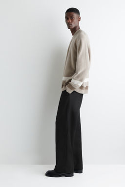 JERSEY DE LANA A RAYAS CON CUELLO DE PICO - H&m фото 7