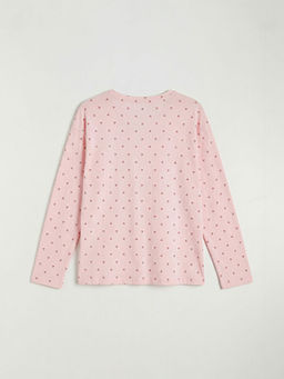 Bisiklet Yaka Desenli Kad?n Pijama ?st?