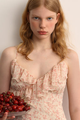 Платье из шифона c асиметричным низом - Mollis фото 3