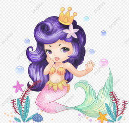 Алмазная мозаика без подрамника "Русалочка с короной", 15х20 см