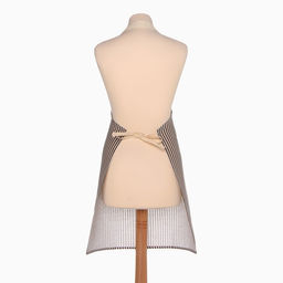 Фартук Доляна с карманом, коричневый, 70×65±4 см, 100% хлопок, рогожка