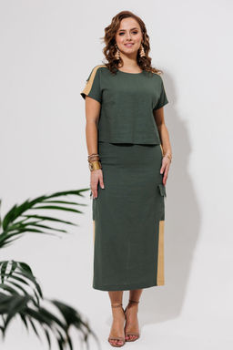 Костюм Galean Style 964 хаки с песочным