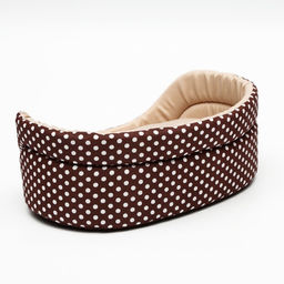 Лежанка Горошек, 38 х 25 х 14 см, коричневая - Пижон фото 5