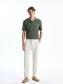 Брюки Slim Fit мужские с примесью льна