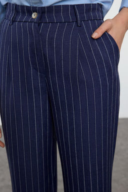 TRENDYOLMILLA Tas Wide Leg/Genis Paca Dokuma Cizgili Pantolon TWOSS23PL00109  фото 22