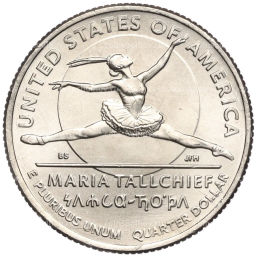 Монета 1/4 доллара (25 центов) 2023 года P США Американские женщины  Мария Толчиф