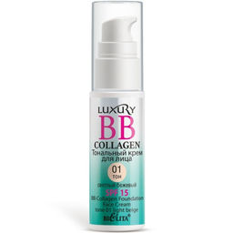 Домашний косметолог Luxury BB-Collagen тональный крем для лица № 01 светлый бежевый, 25 мл