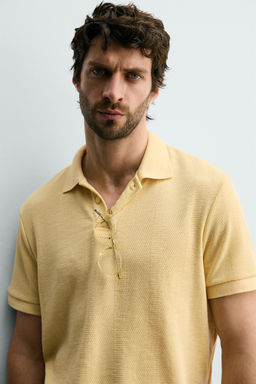 POLO REGULAR FIT JACQUARD RAYAS / Marino - Zara фото 5