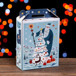 Цена за 5 шт. Подарочная коробка Фантазия в зеленом 16,8 х 7 х 25 см - Simaland фото 2