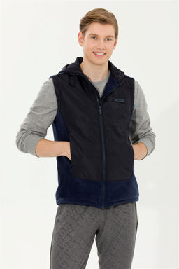 U. S. Polo Assn Мужской темно-синий вязаный кардиган с капюшоном - U.s. polo assn фото 9