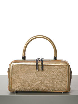 LACCOMA сумка F2069-2-золотистый натуральная кожа  фото 4