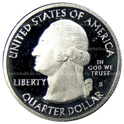 Монета 1/4 доллара (25 центов) 2013 года S США Национальные парки №17 Международный мемориал мира