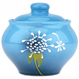 Горшок для жаркого керамический "Русский" 0,5л, д13см, h12см, "Расторопша", с крышкой (Россия)