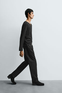 JEANS STRAIGHT FIT / Negro - Zara фото 6