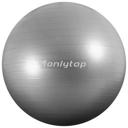 Фитбол ONLYTOP, d=85 см, 1400 г, антивзрыв, серый