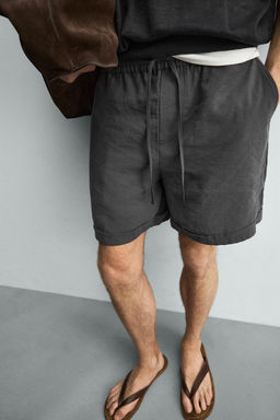 BERMUDA FLUIDA RELAXED FIT / Gris topo - Zara фото 5