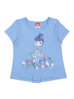 CRB wear/CSB 62086 Футболка для девочки, голубой/Ex.Cherubino