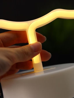 Неоновый LED ночник настольный "Cloud", тёплое свечение (30,5х27 см)