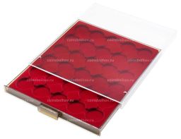 Кассета на 30 ячеек для хранения и презентации монет в капсулах диаметром до 32.5 мм MB LEUCHTTURM 315873