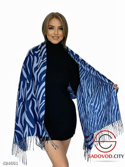 Теплый женский палантин