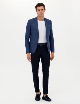 Lacivert Slim Fit Ceket