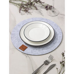 Салфетка сервировочная на стол Доляна Грэй, d=30 см, толщина 4 мм, цвет серый