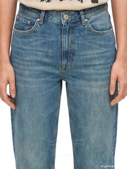 Straight Fit Kad?n Jean Pantolon