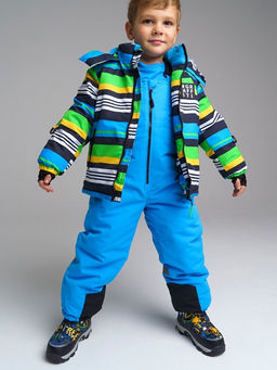 32212013 Комплект текстильный для мальчиков: куртка, полукомбинезон, голубой - Playtoday фото 3