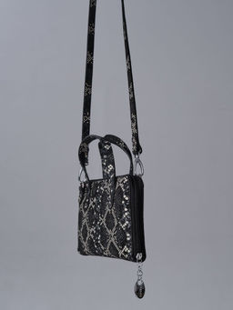 Сумка кожаная Azaro 30850 черный-питон