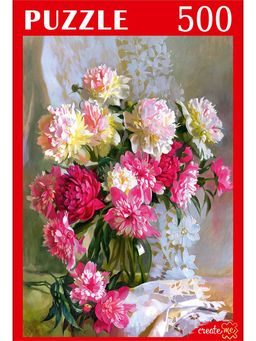 Puzzle 500 элементов "С. Горячева. Пионы" (РУКП500-7124)