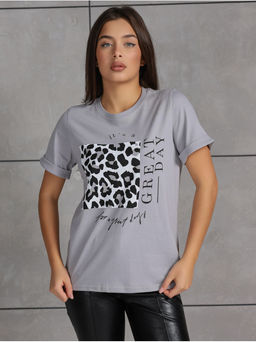 Футболка "Лео" серый