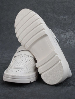 03-YD10-1D LT. BEIGE Лоферы женские (натуральная кожа)