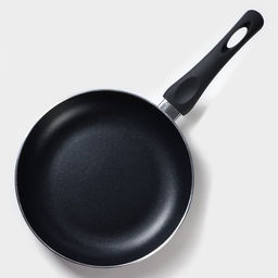 Сковорода Доляна Basic, d=24 см, пластиковая ручка, антипригарное покрытие, индукция, чёрная