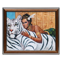 Картина «Белый тигр», 20×25 (28×23) см