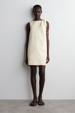 VESTIDO CORTO DE LINO CON DETALLE RETORCIDO - H&m фото 2