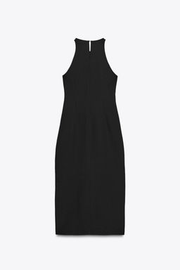 GOLD BUTTON CREPE MIDI DRESS - Zara фото 15