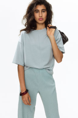 Top boxy en punto - H&m фото 4