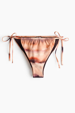 Braga de bikini cheeky con tiras de anudar