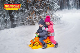 Каталка Мой любимый автомобиль со звуковым сигналом многофункциональная (оранжевая) - Полесье фото 11