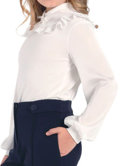 Школьная блузка для девочки О76556 - Карамелли фото 6