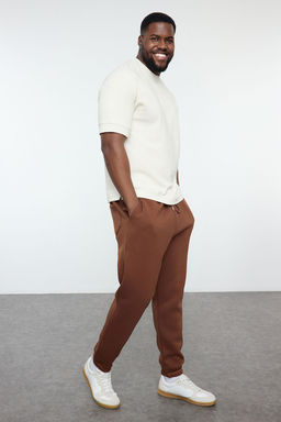 TRENDYOL MAN Siyah Buyuk Beden Regular/Normal Kesim Lastik Paca Jogger Polarl? Esofman Alt? TMNAW24AJ00002 - Trendyolmilla фото 3